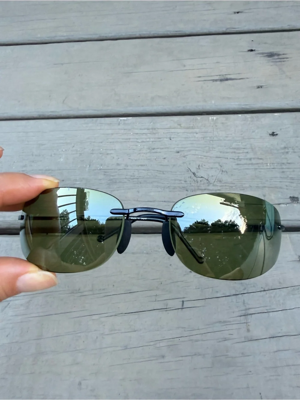 Maui Jim Honolua Bay MJ-516-02 rimless polarized sunglasses